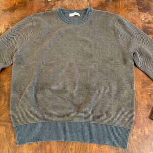 Mutual Weave Men’s XXL Brown Textured Knit Sweater Crewneck Cotton Blend